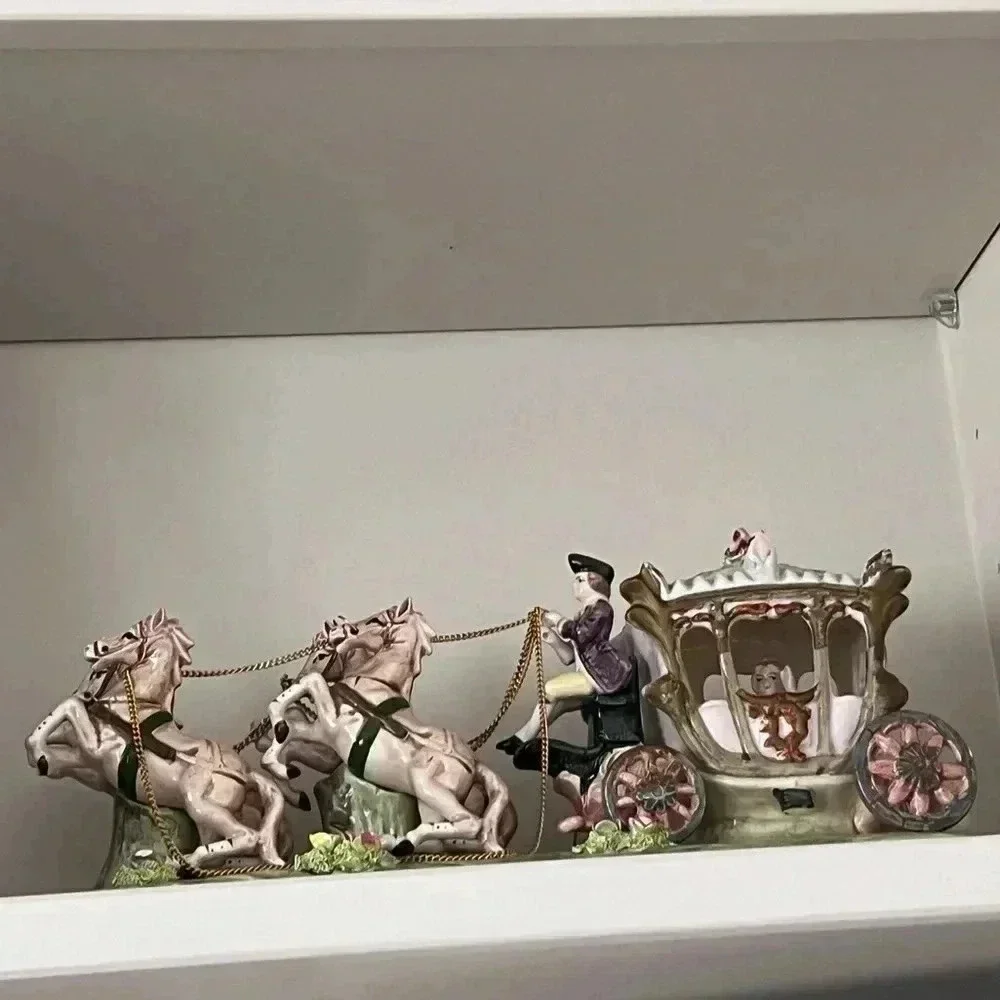 1960s French Porcelain Coach Figurine